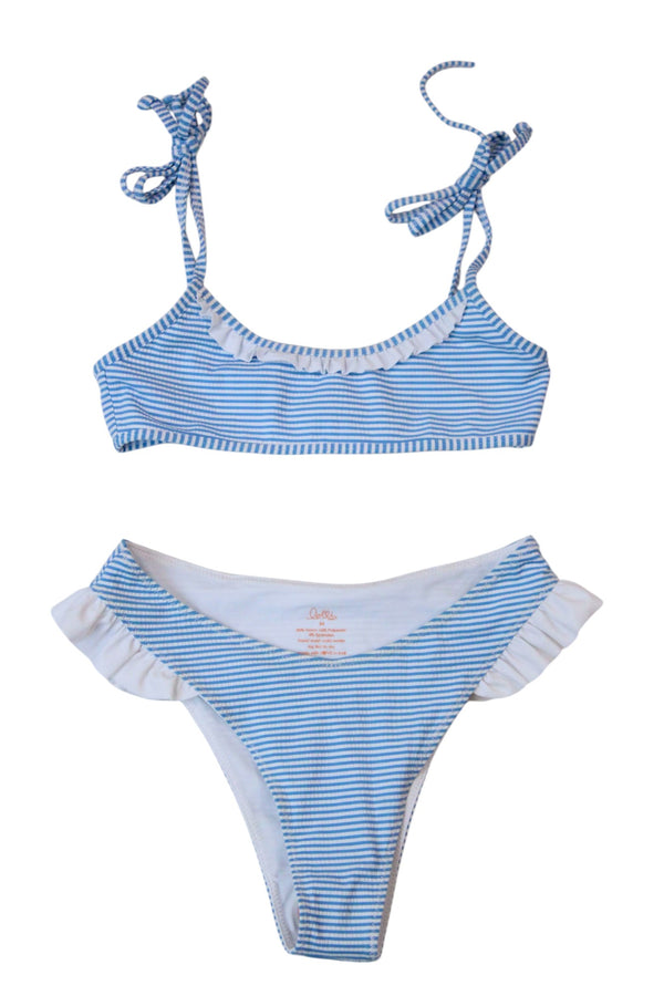 Lolli Swim - Striped Ruffle Bikini