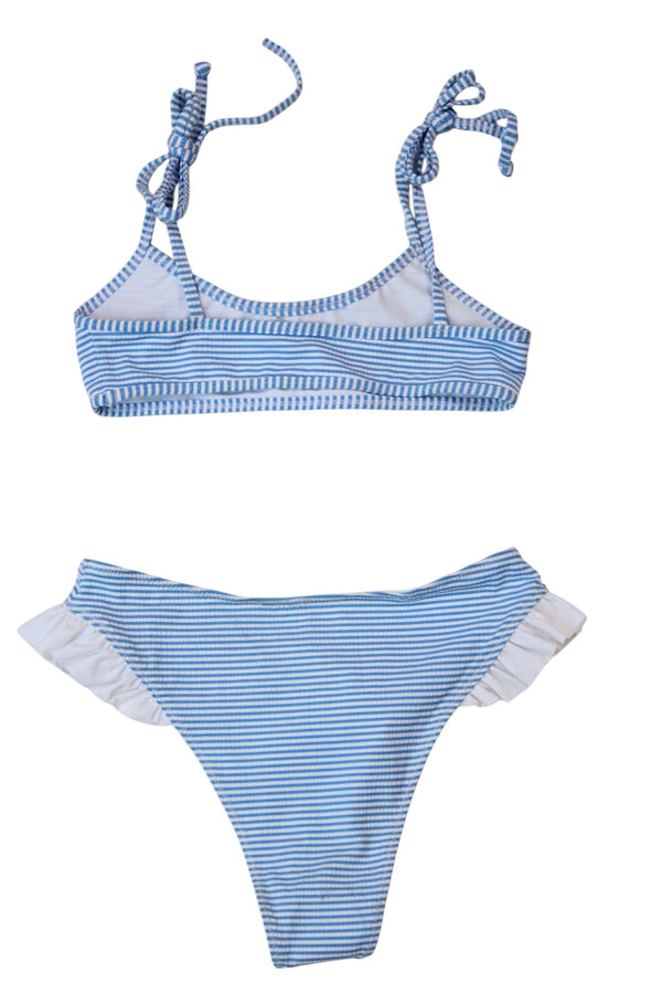 Lolli Swim - Striped Ruffle Bikini