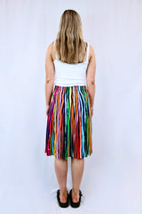 Kindah Khalidy x Gorman - Rainbow Stripe Skirt