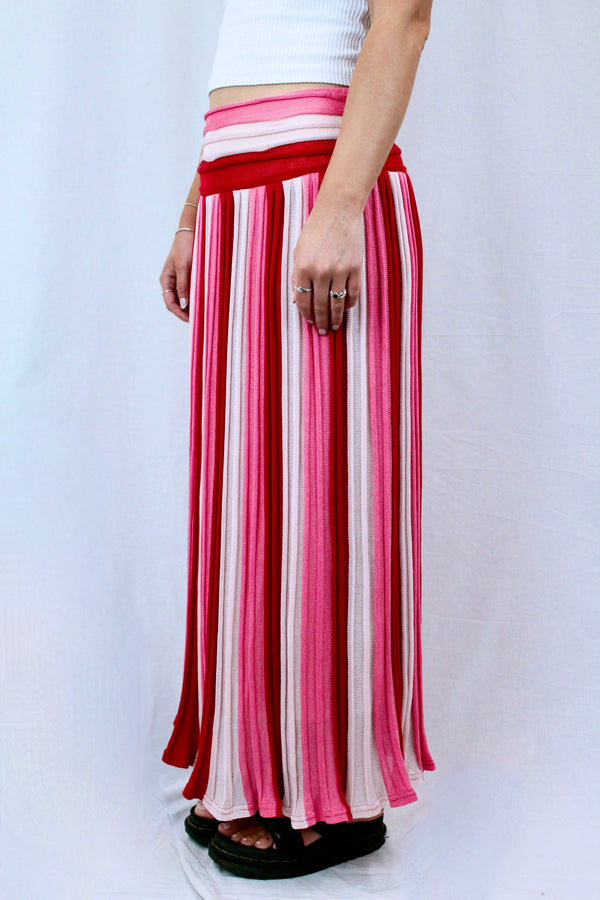 Knitted Stripe Skirt