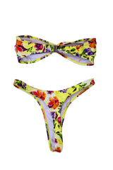 Loleia - Bright Floral Bandeau Bikini