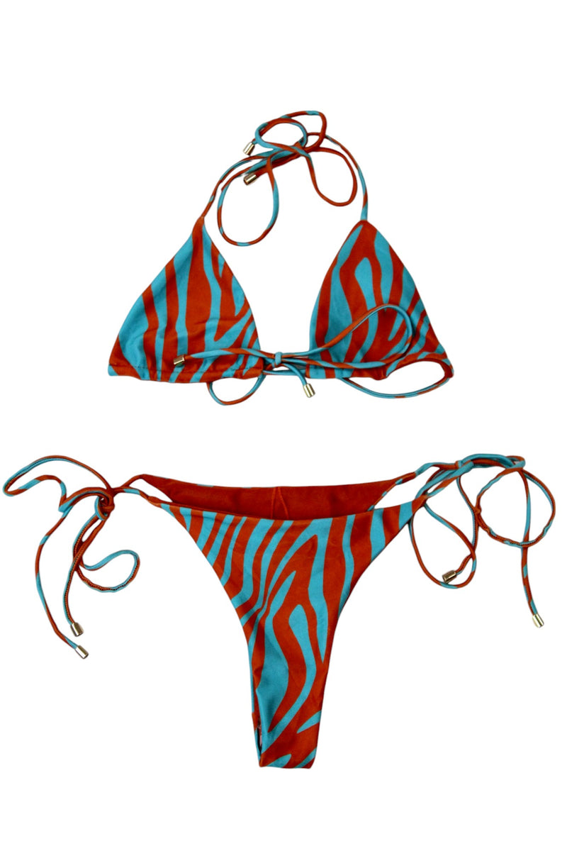 Janthee - Bright Zebra Bikini Set