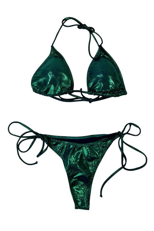 Bikini Lovers - Metallic String Bikini Set