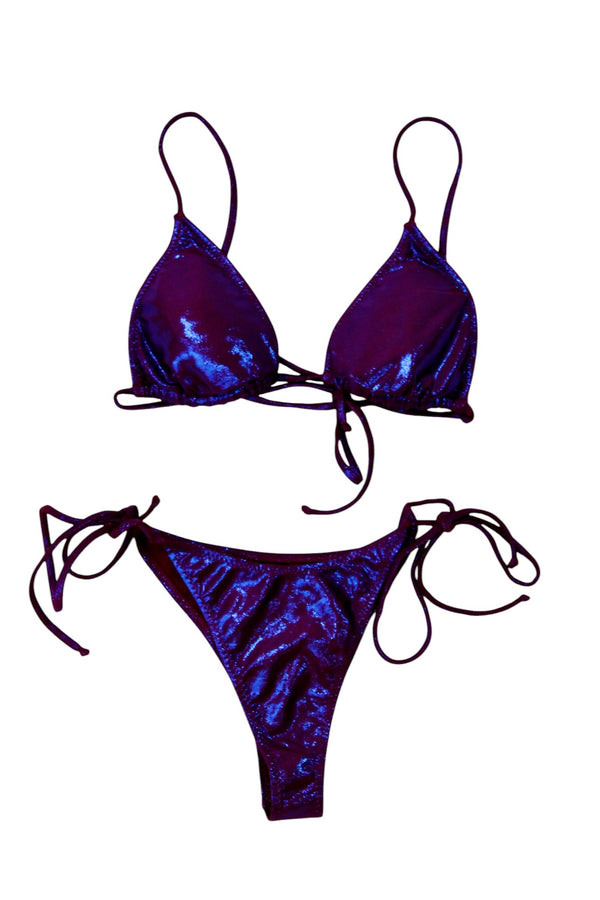 Bikini Lovers - Metallic String Bikini Set