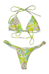 Frankies Bikinis - Pastel Floral Bikini