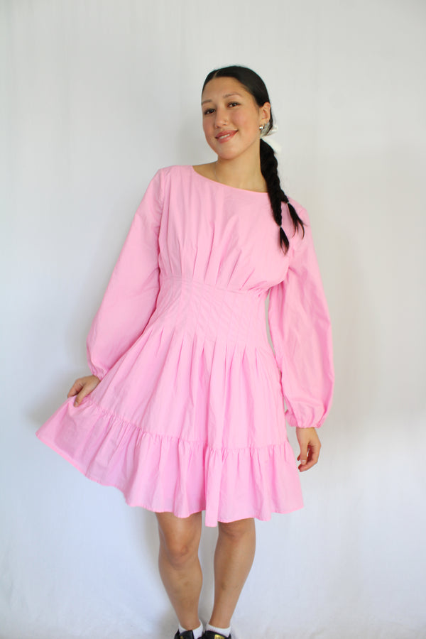 Pink Long sleeve Dress