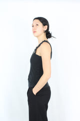 Miss Crabb - Ribbed Zip Tank