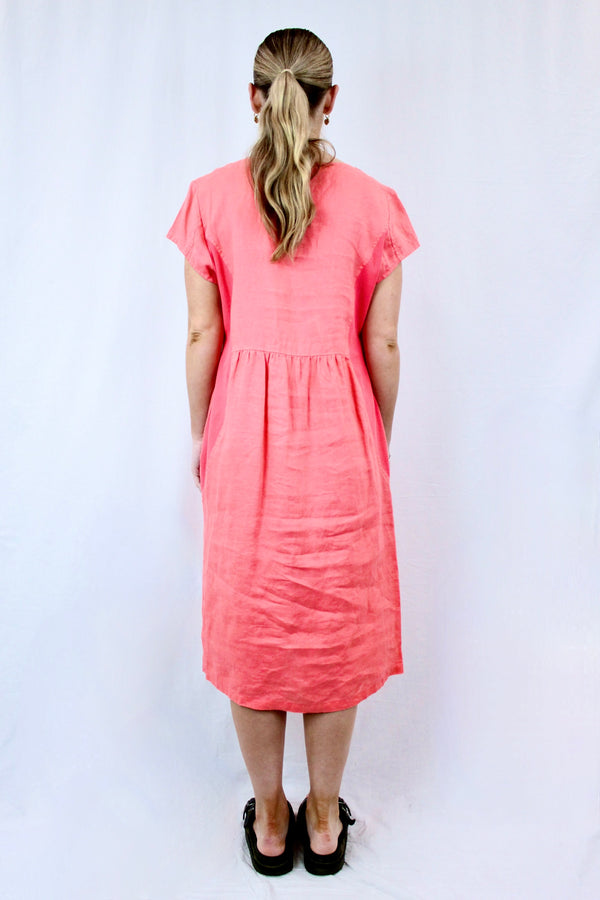 Panelled Linen Dress