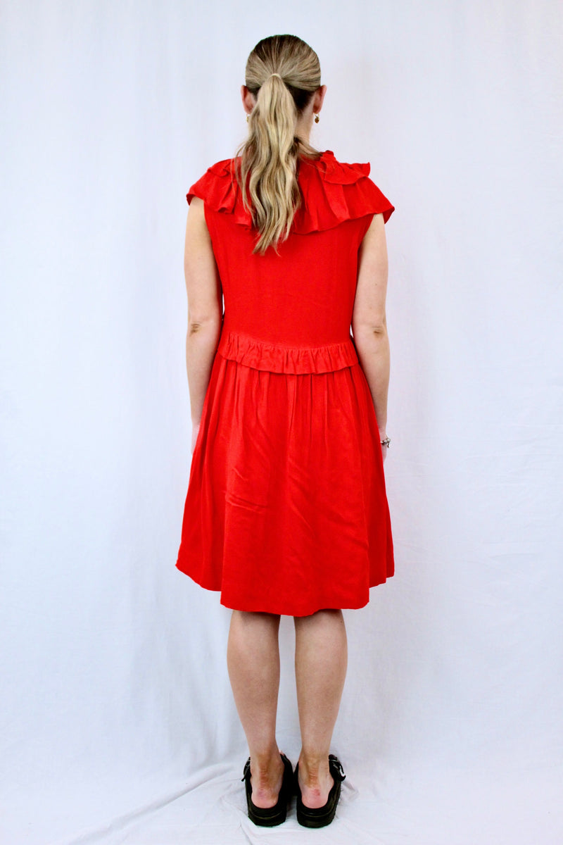 Maje - Red Drape Dress