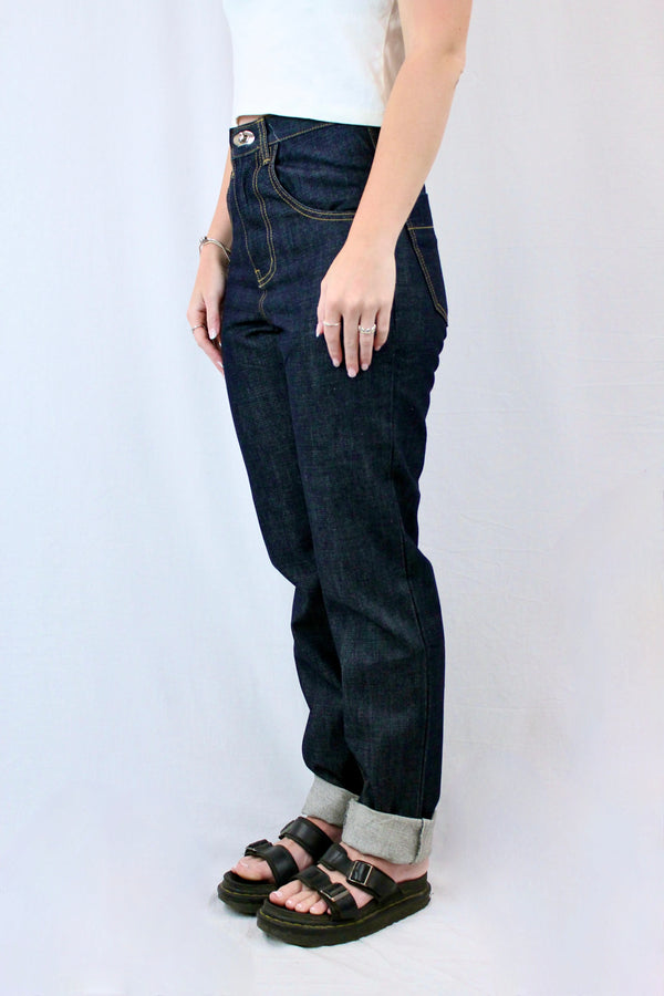 Simonett - Rigid Dark Denim Jeans