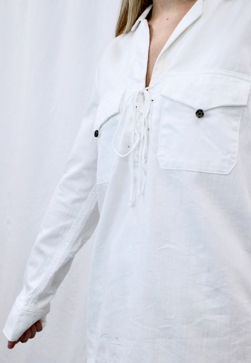 Equipment Femme - Laced Front Shirt