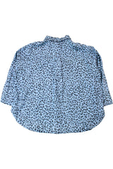 SASS - Leopard Print Denim Shirt