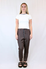 Stripe Silk Pants
