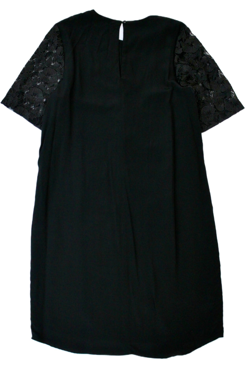 Juliette Hogan - Lace Sleeves Shift Dress