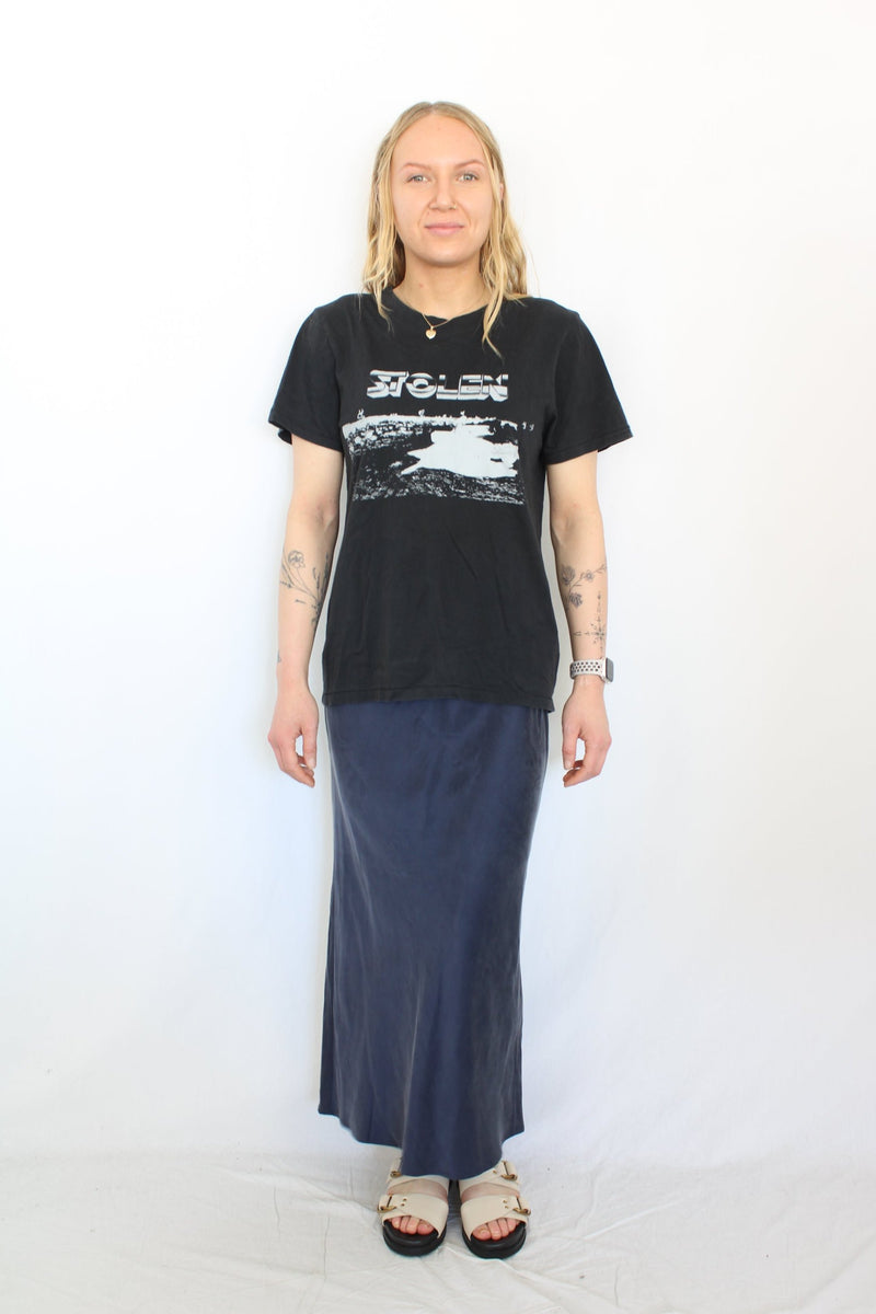 Lonely - Silk Slip Maxi Skirt