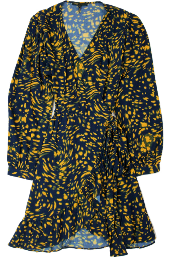 Maje - Printed Wrap Dress