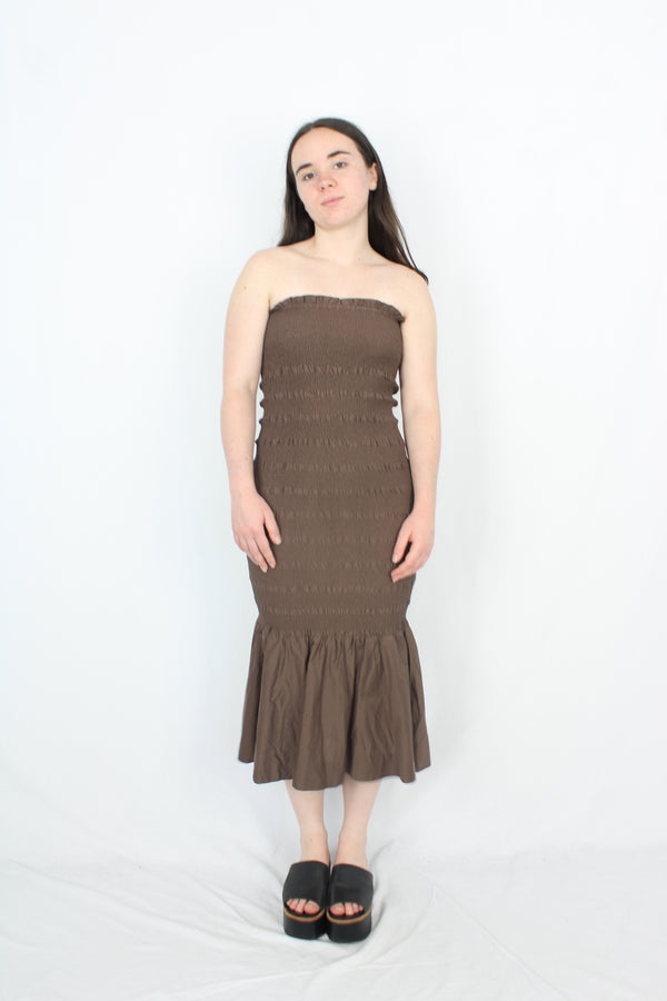 Marle - Shirred Midi Dress