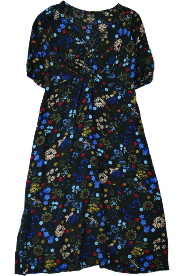 Vesta Aotearoa - Floral Print Midi Dress