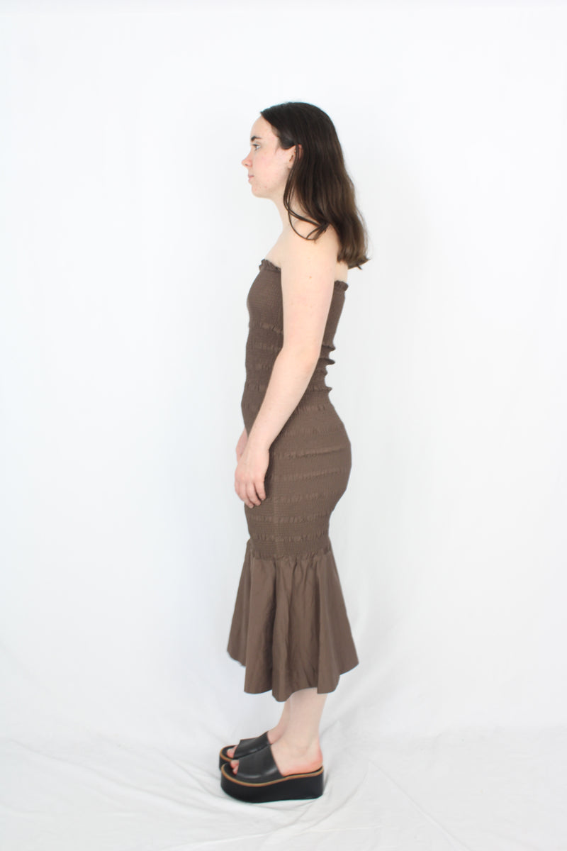 Marle - Shirred Midi Dress