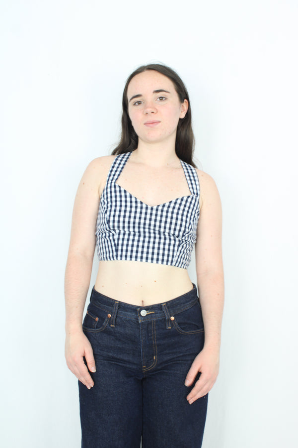 Ruby - Cropped Gingham Top