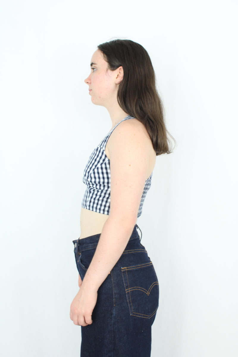 Ruby - Cropped Gingham Top