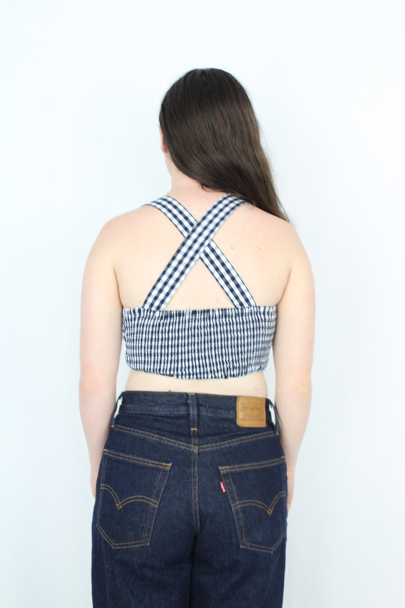 Ruby - Cropped Gingham Top