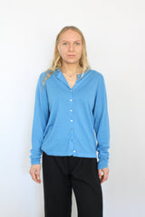 Caroline Sills - Blue Cashmere Cardigan