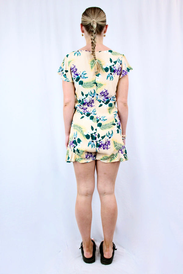 Lovers + Friends - Leafy Print Playsuit