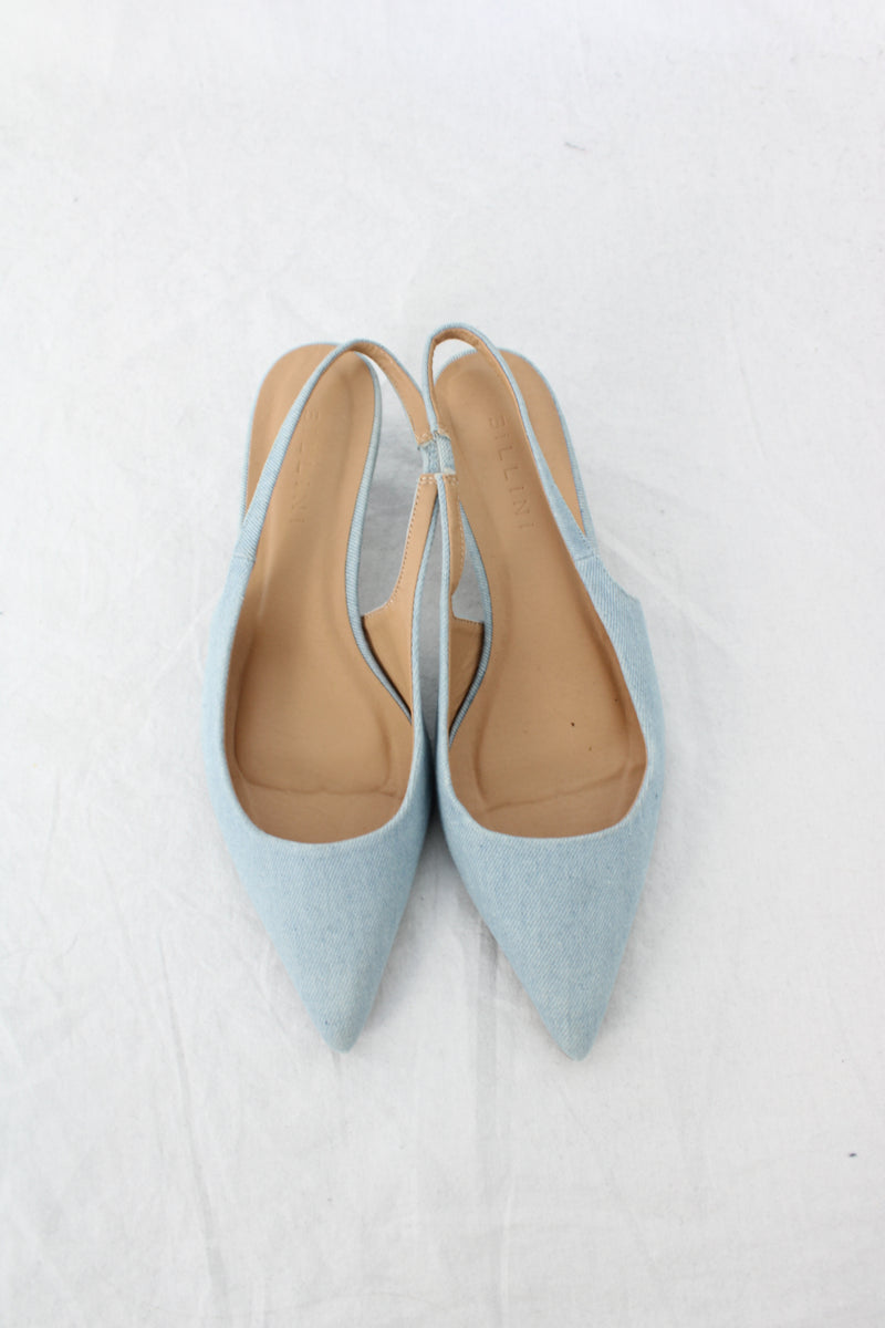 Billini - Denim Kitten Heels