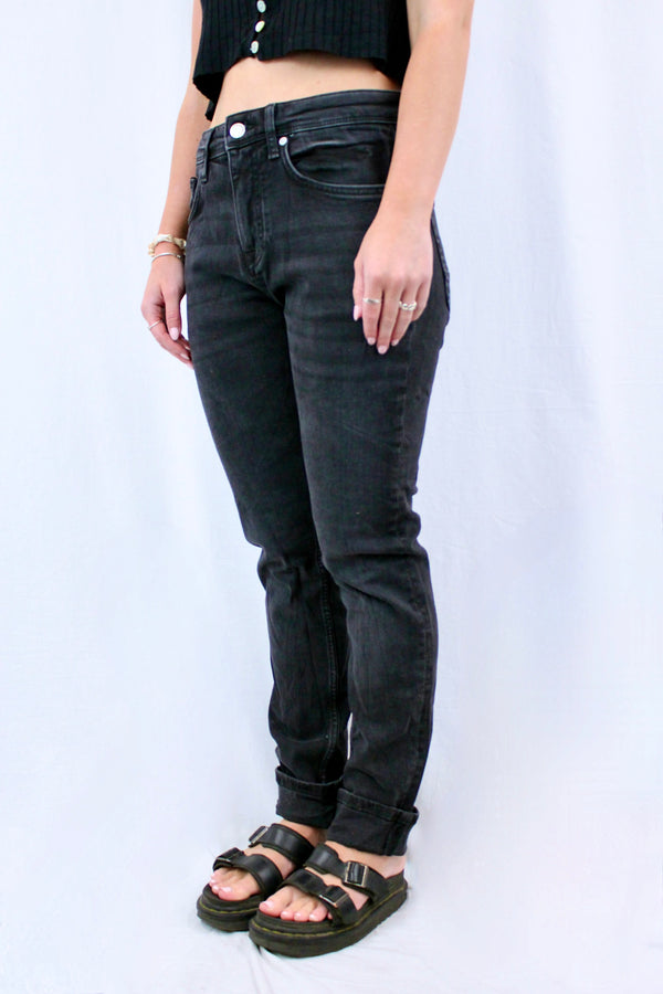 Slim Washed Effect Jeans