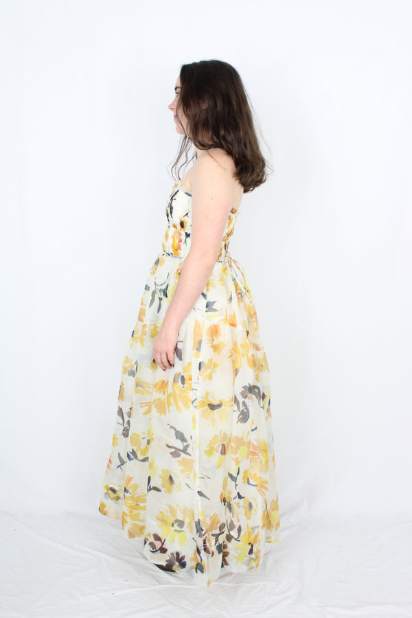 Aje - Botanica Cross Back Midi Dress