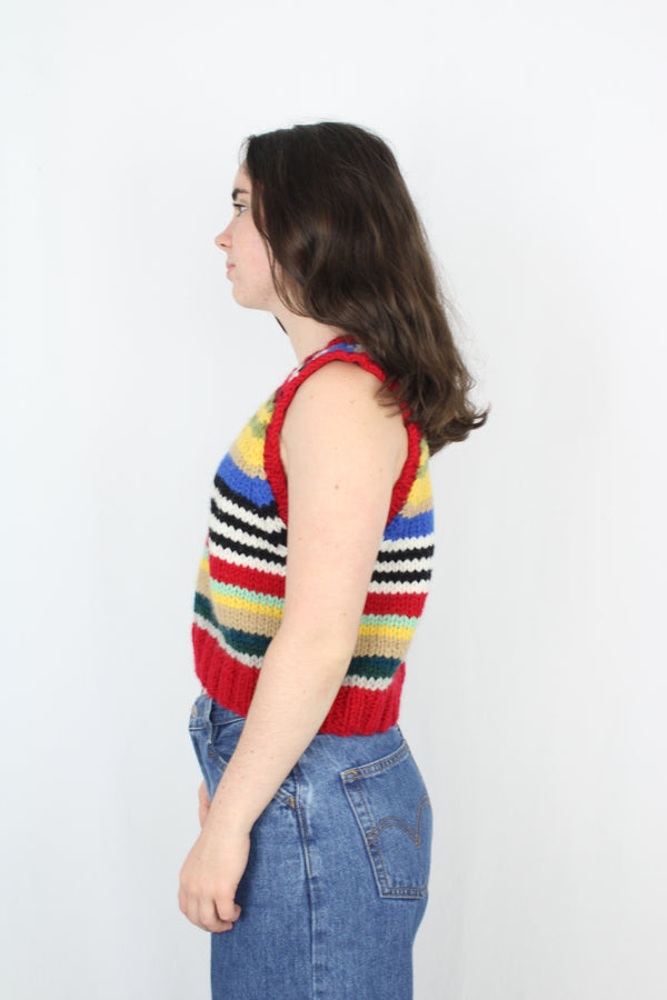 Biddy Knit - Chunky Striped Vest