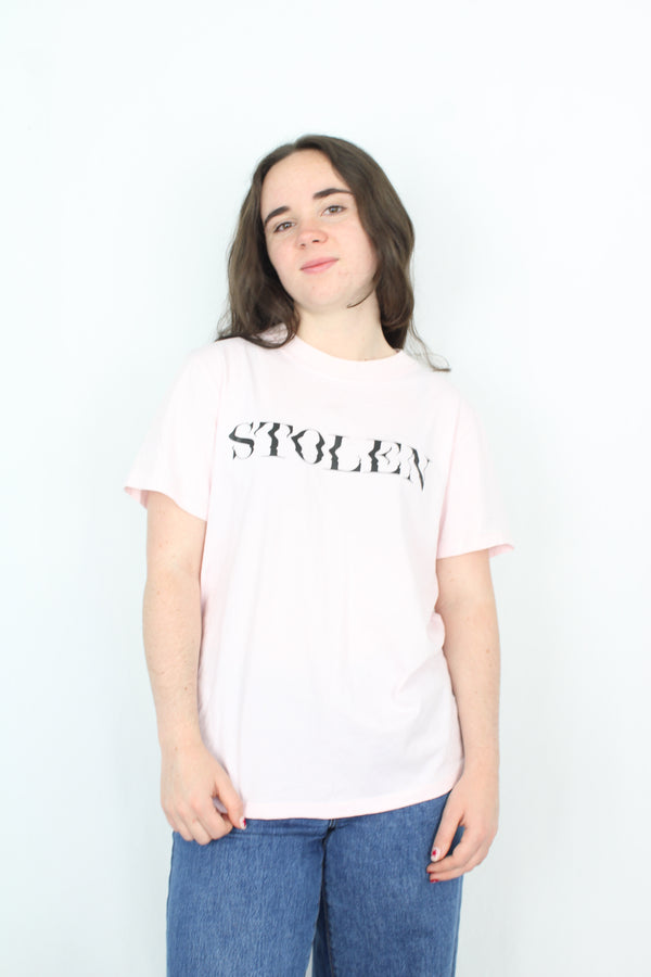 Stolen Girlfriends Club - Wavy Text Logo Tee