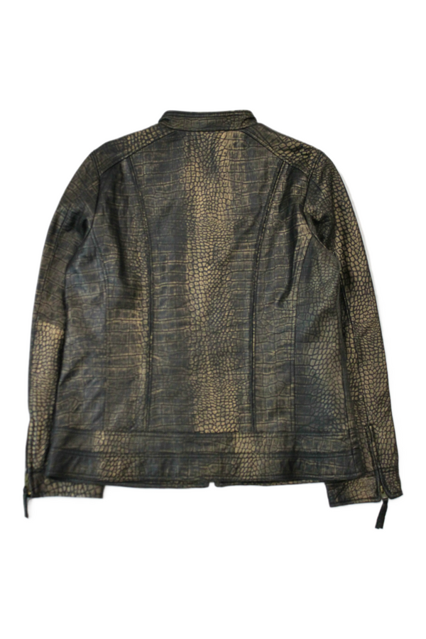 Peck & Peel - Croc Print Leather Jacket