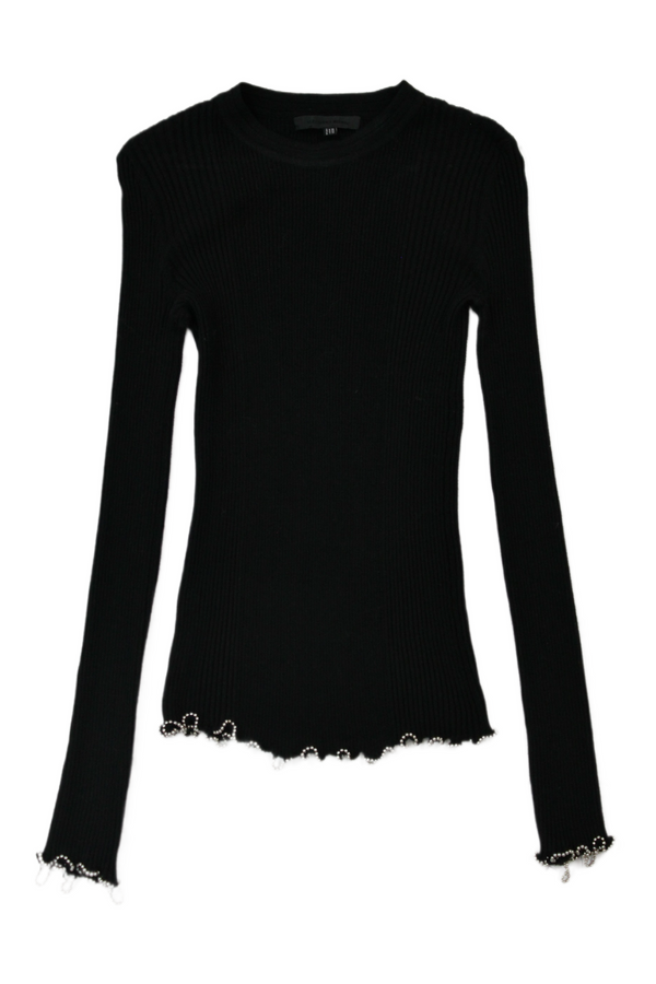 Alexander Wang - Beaded Hem Rib Knit