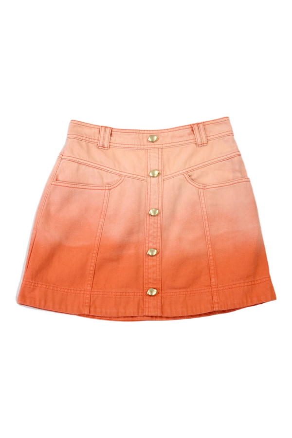 Aje - Ombre Denim Mini Skirt