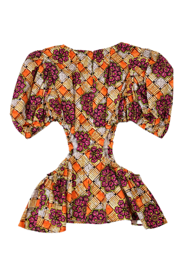 Autumn Adeigbo - Patterned Cut Out Top