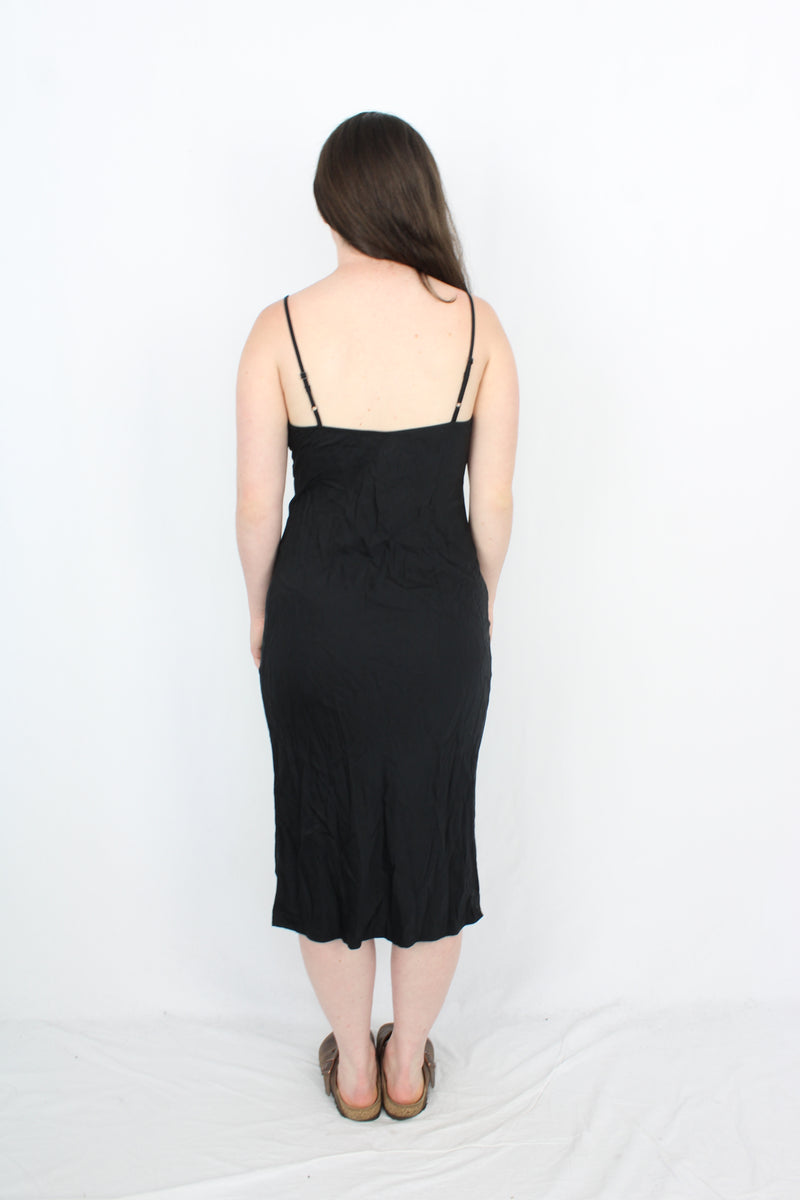 By Natalie - Black Slip Dress