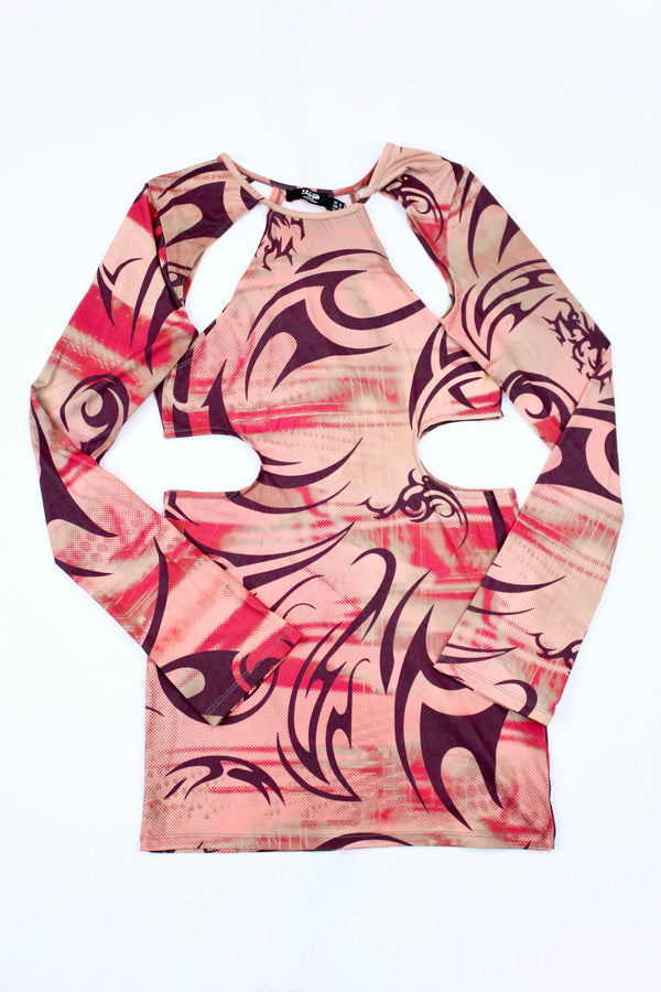 Jaded London - Abstract Tribal Cut Out Mini