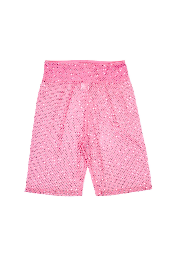 For Love & Lemons - Pink Diamonte Shorts
