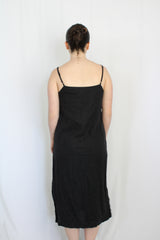 Assembly Label - Black Linen Slip Dress