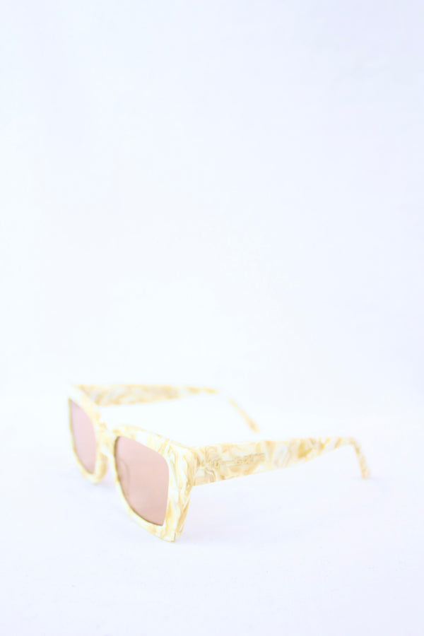 Lu-Goldie - Iridescent Cat Eye Sunglasses