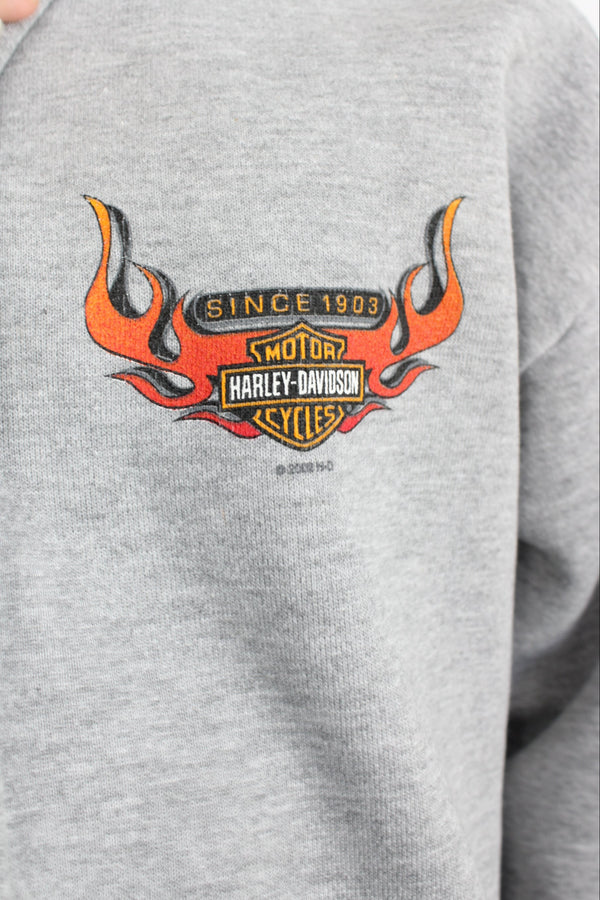 Harley Davidson - Vintage 2002 Flame Hoodie