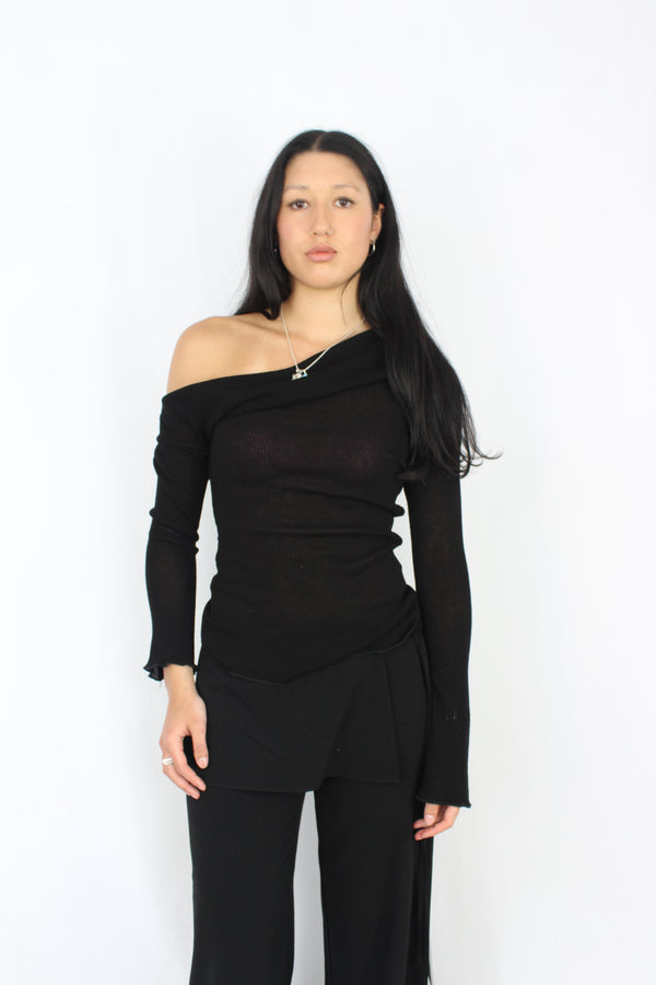 Bayse - Asymmetrical Rib Top
