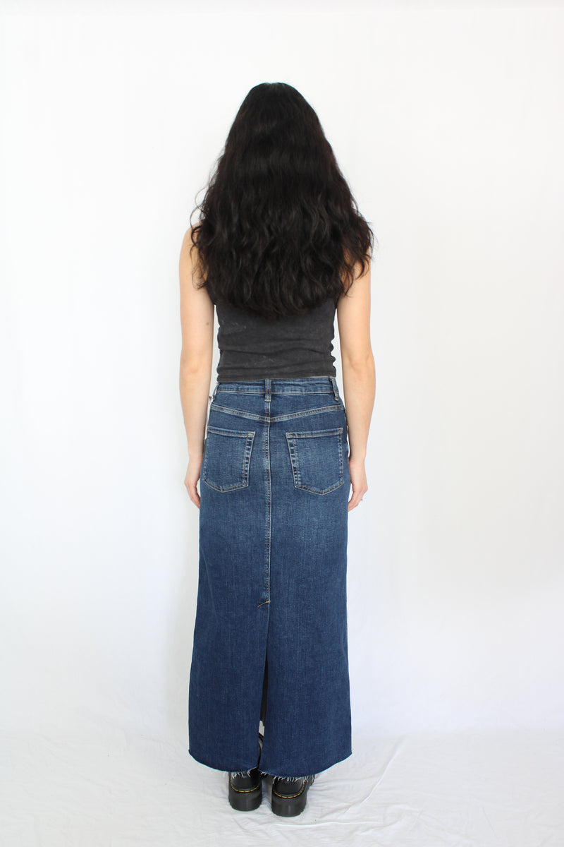 Zara - Dark Wash Denim Skirt