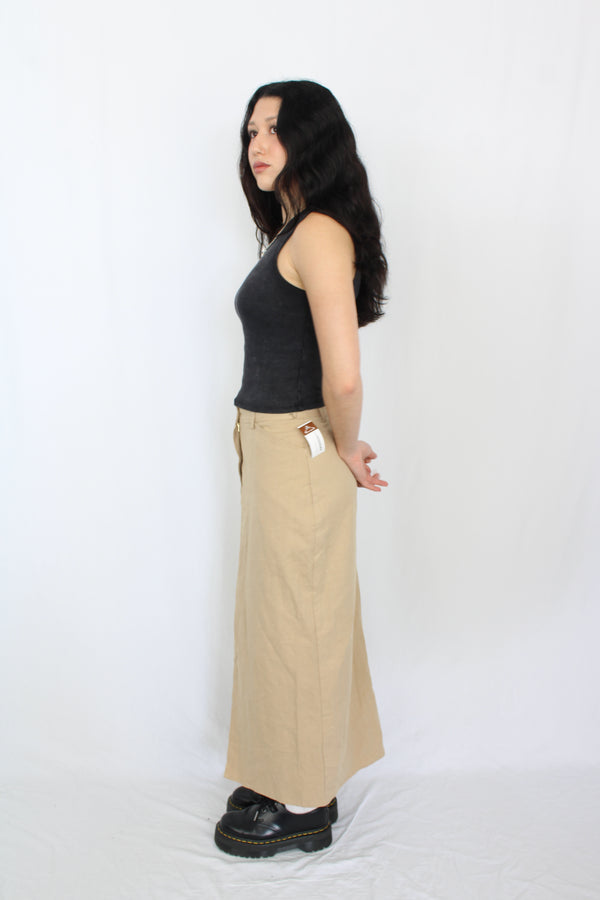 Ruby - Beige Midi Skirt