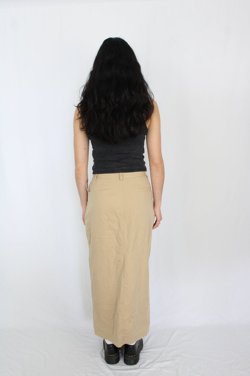 Ruby - Beige Midi Skirt