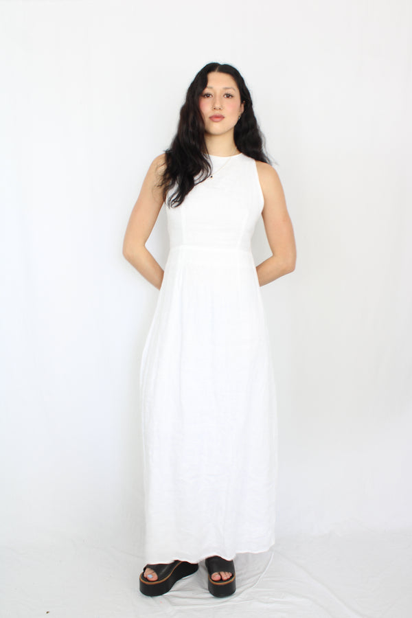 Aere - Linen Backless Dress