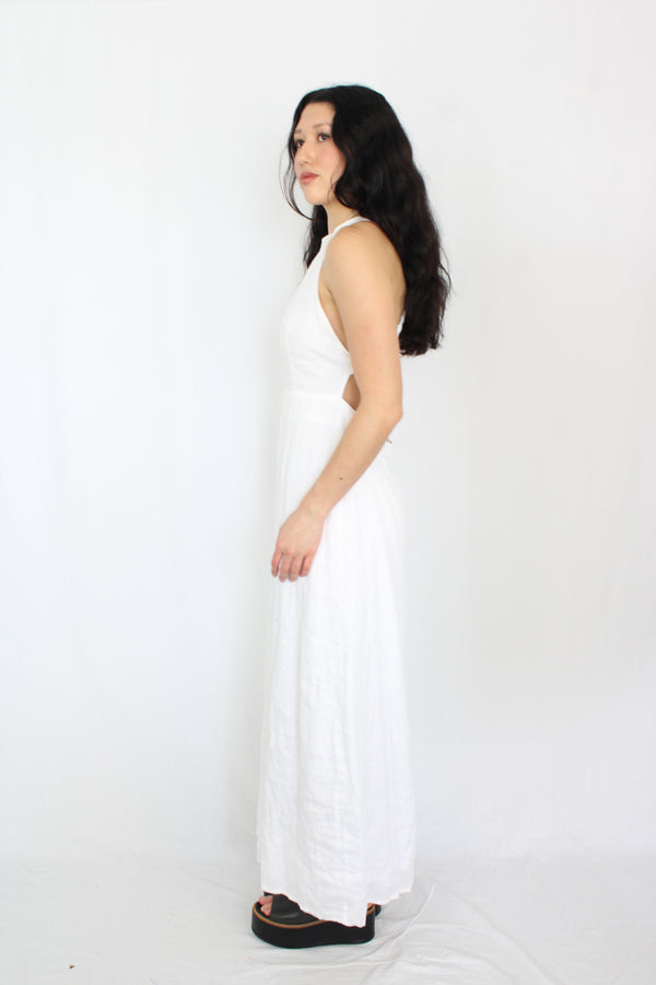 Aere - Linen Backless Dress