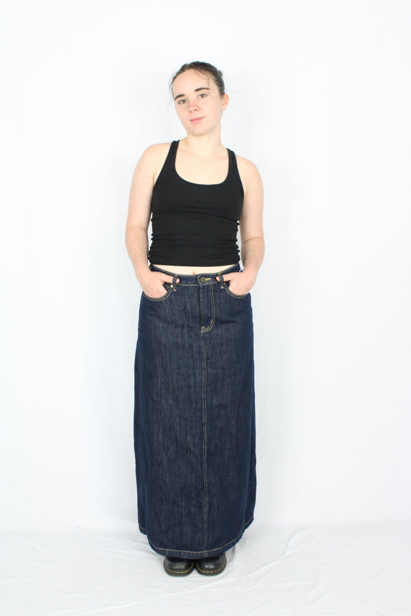 Moochi - Denim Maxi Skirt